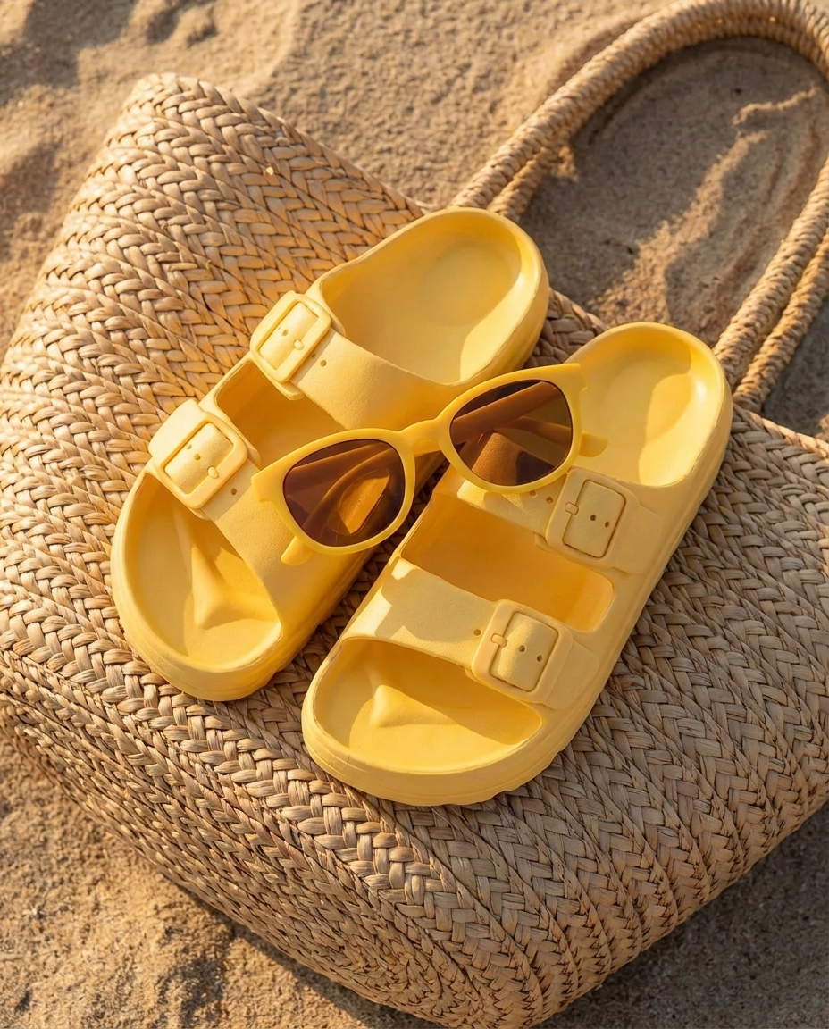 JAUNE - ALOHA CLAQUETTES