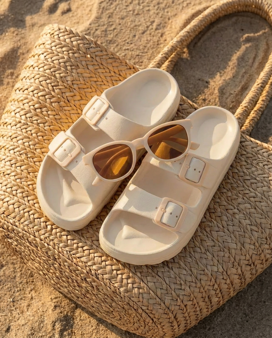 BLANC - ALOHA CLAQUETTES