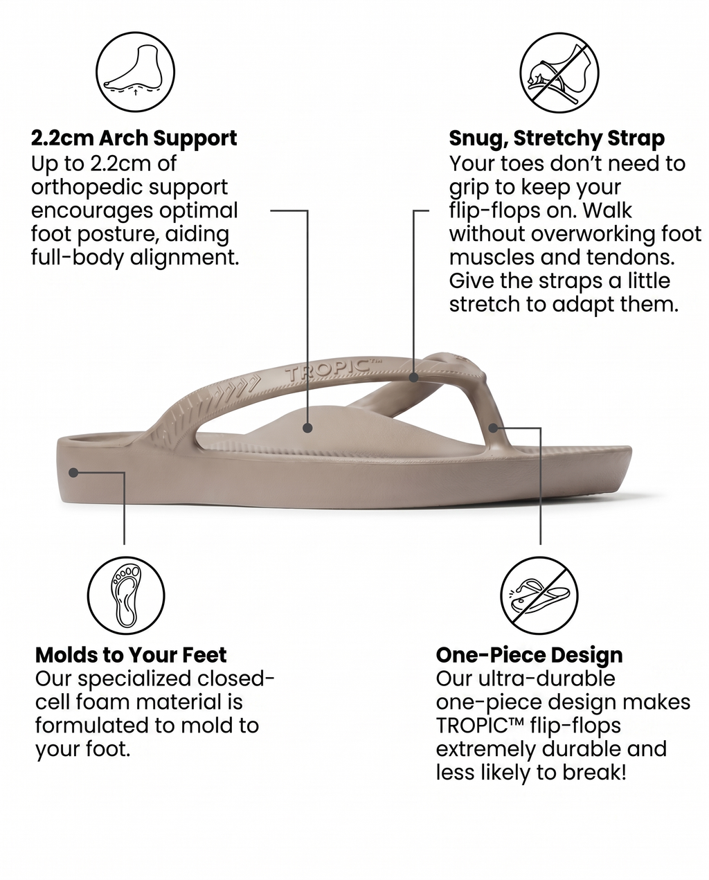 TAUPE - TROPIC™ TONGS