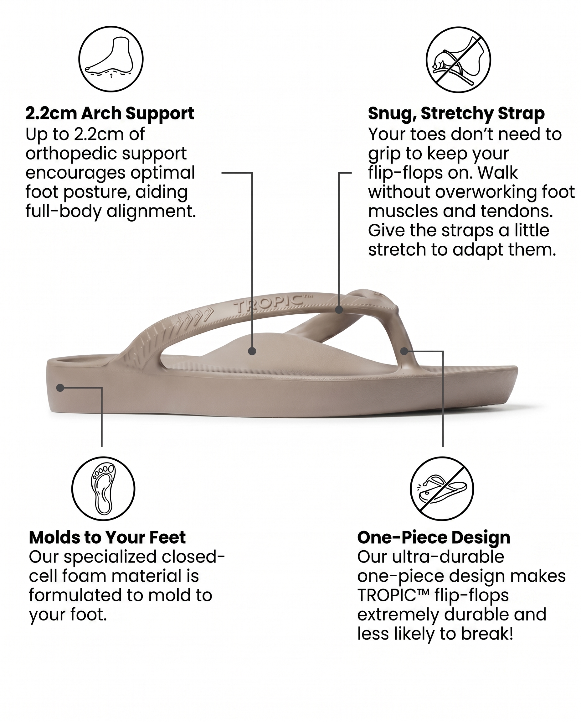TAUPE - TROPIC™ TONGS