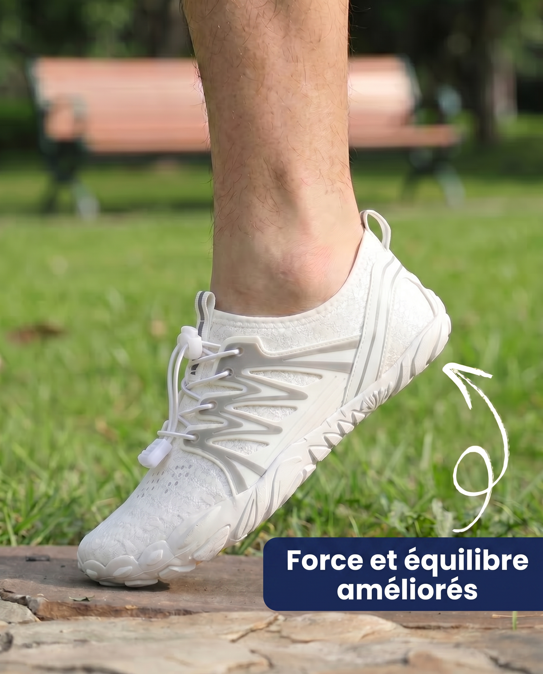 BLANC - CHAUSSURES BAREFOOT PURESTEP