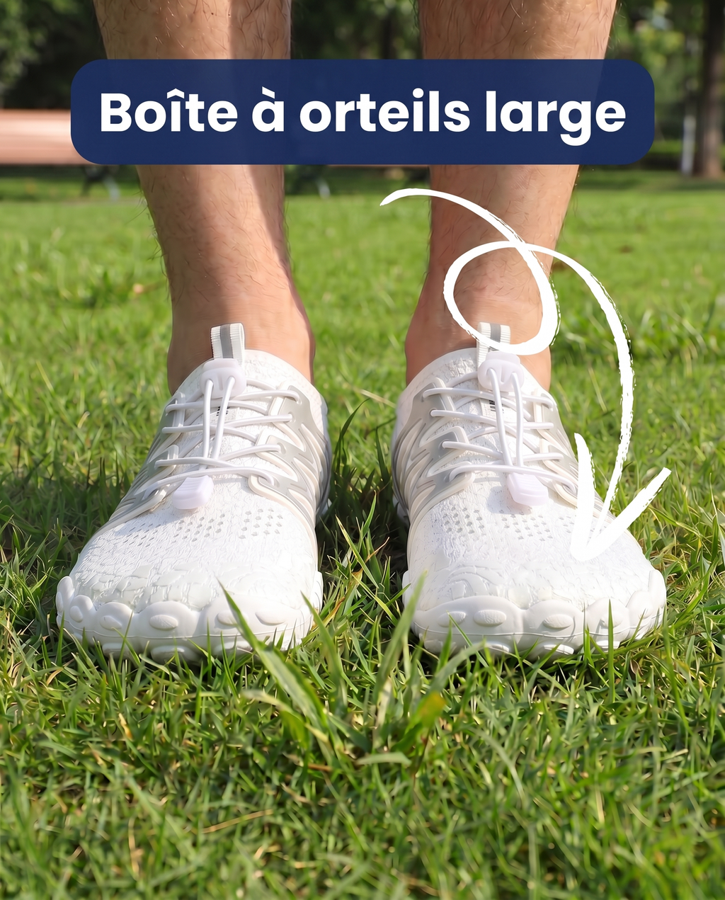 BLANC - CHAUSSURES BAREFOOT PURESTEP