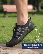 NOIR - CHAUSSURES BAREFOOT PURESTEP