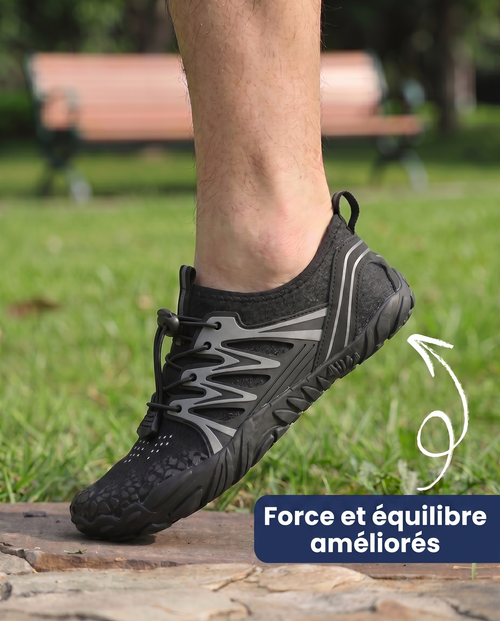 NOIR - CHAUSSURES BAREFOOT PURESTEP