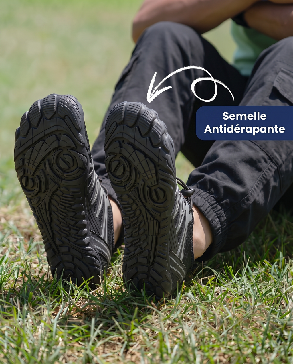 NOIR - CHAUSSURES BAREFOOT PURESTEP