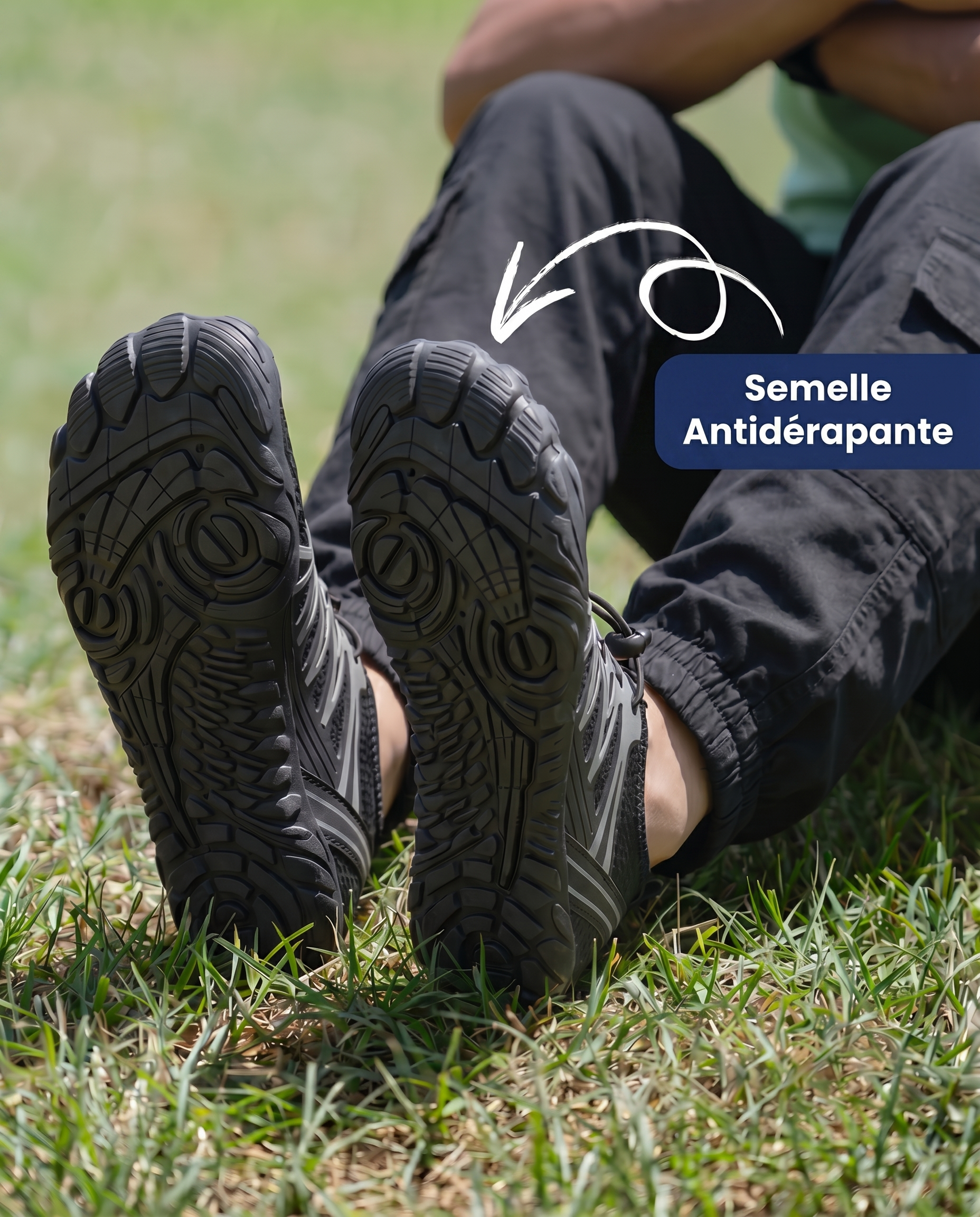 NOIR - CHAUSSURES BAREFOOT PURESTEP