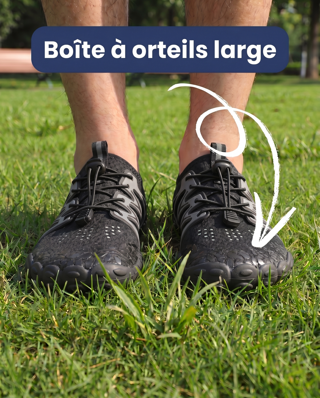 NOIR - CHAUSSURES BAREFOOT PURESTEP