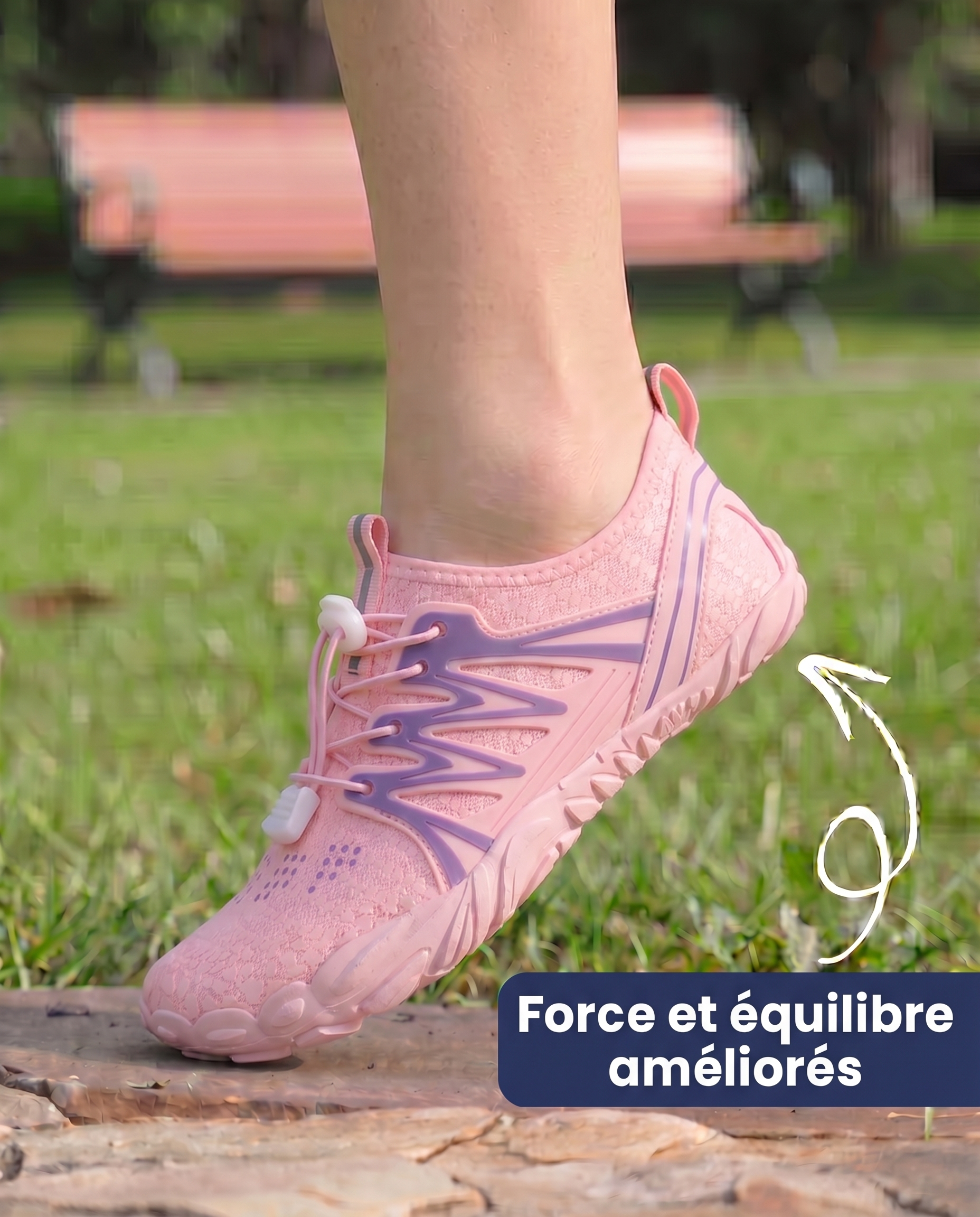 ROSE - CHAUSSURES BAREFOOT PURESTEP