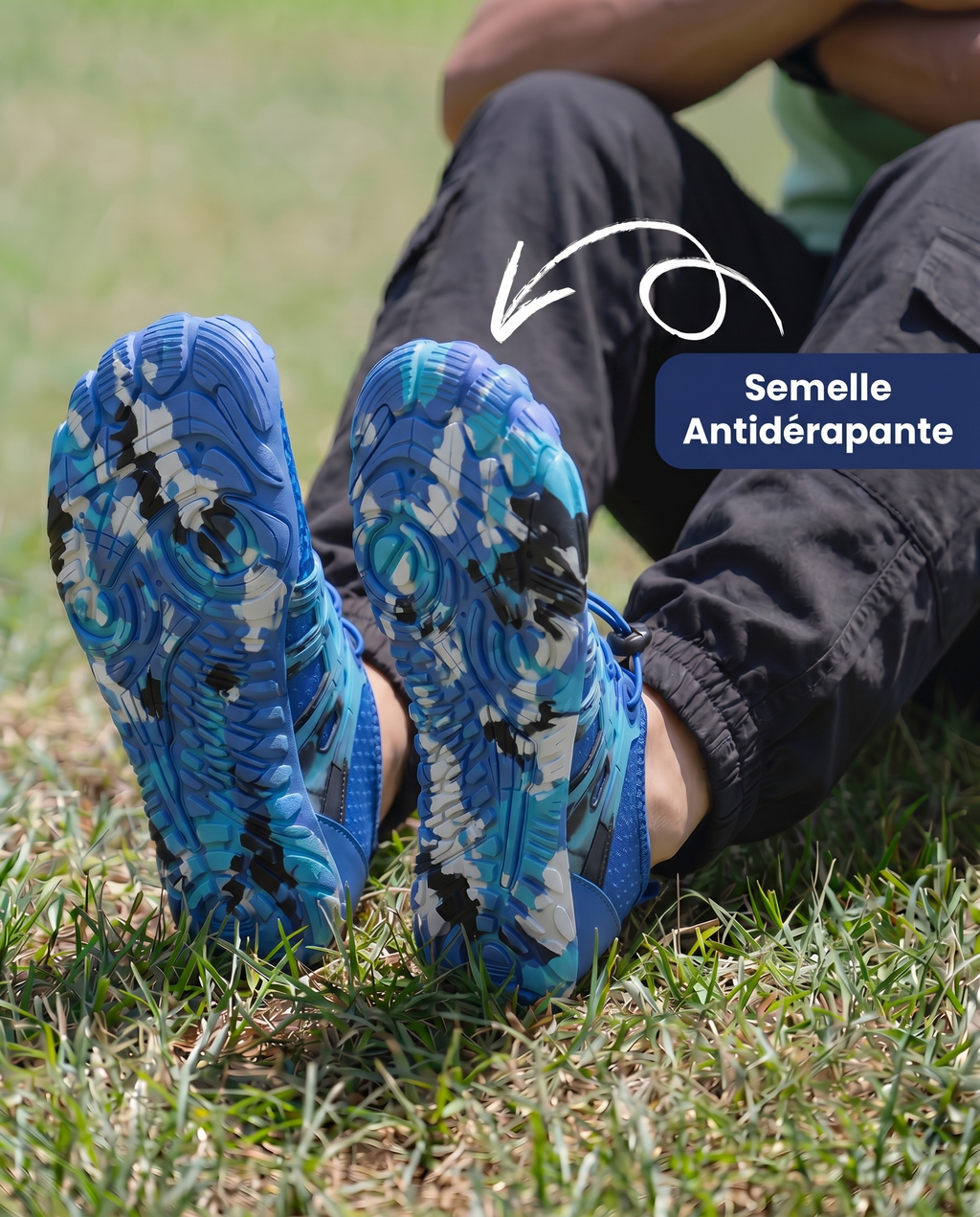 BLEU - CHAUSSURES BAREFOOT PURESTEP