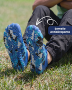 BLEU - CHAUSSURES BAREFOOT PURESTEP