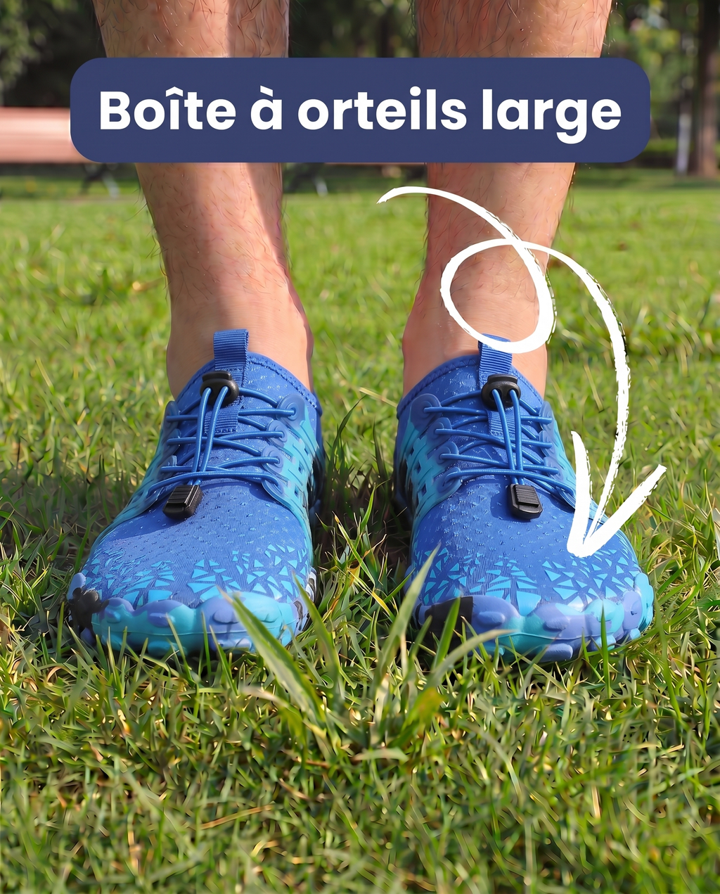 BLEU - CHAUSSURES BAREFOOT PURESTEP