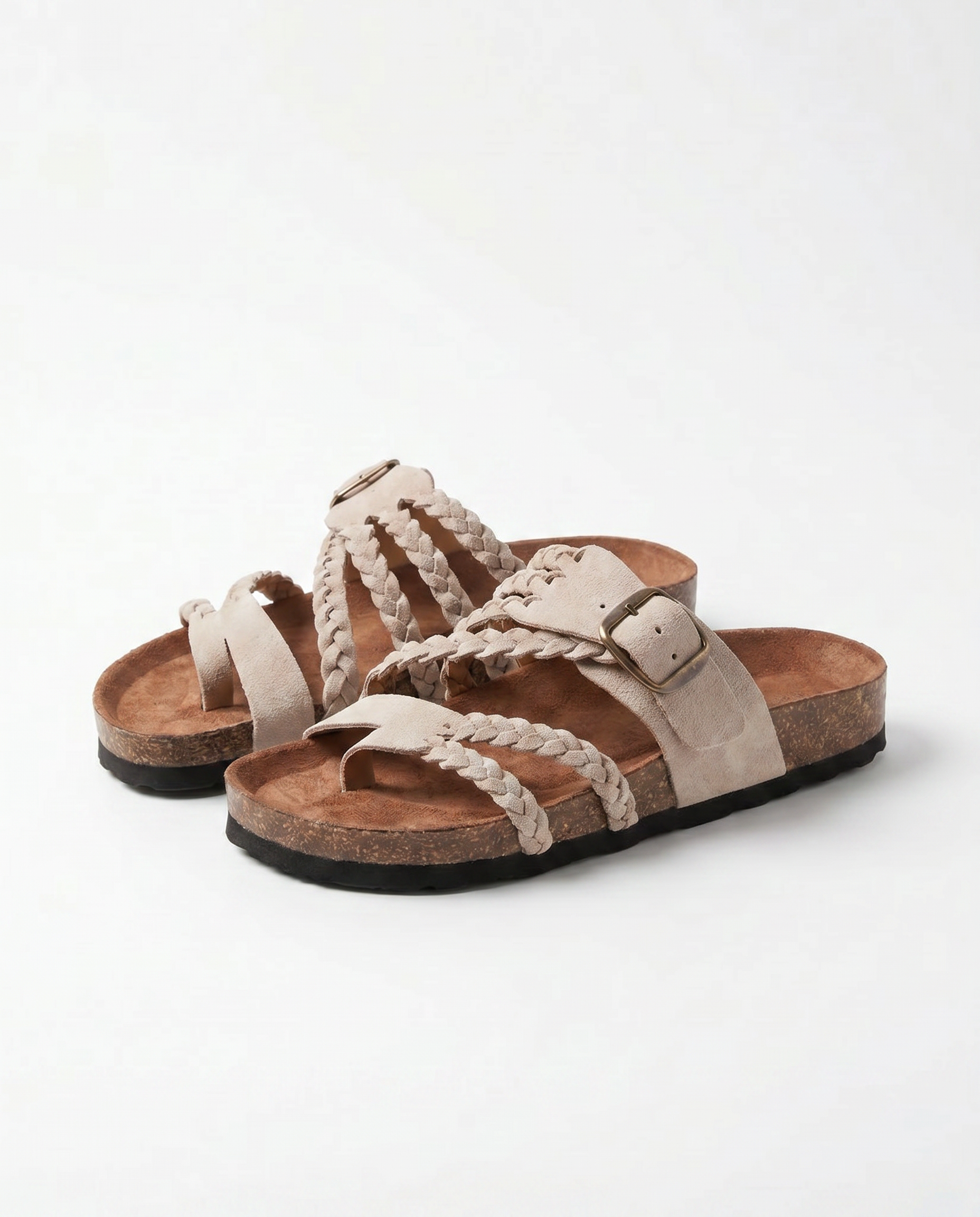 BEIGE - SANDALES TRESSÉES TULUM