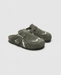 Vert ARMEE - Sabots en daim ORIGINAL