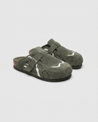 Vert ARMEE - Sabots en daim ORIGINAL
