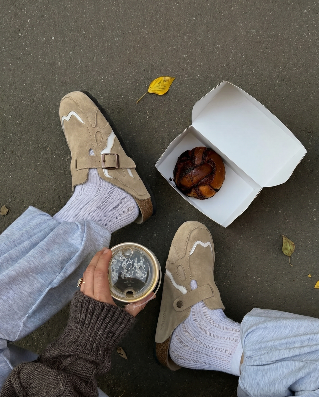 Beige - Sabots en daim ORIGINAL