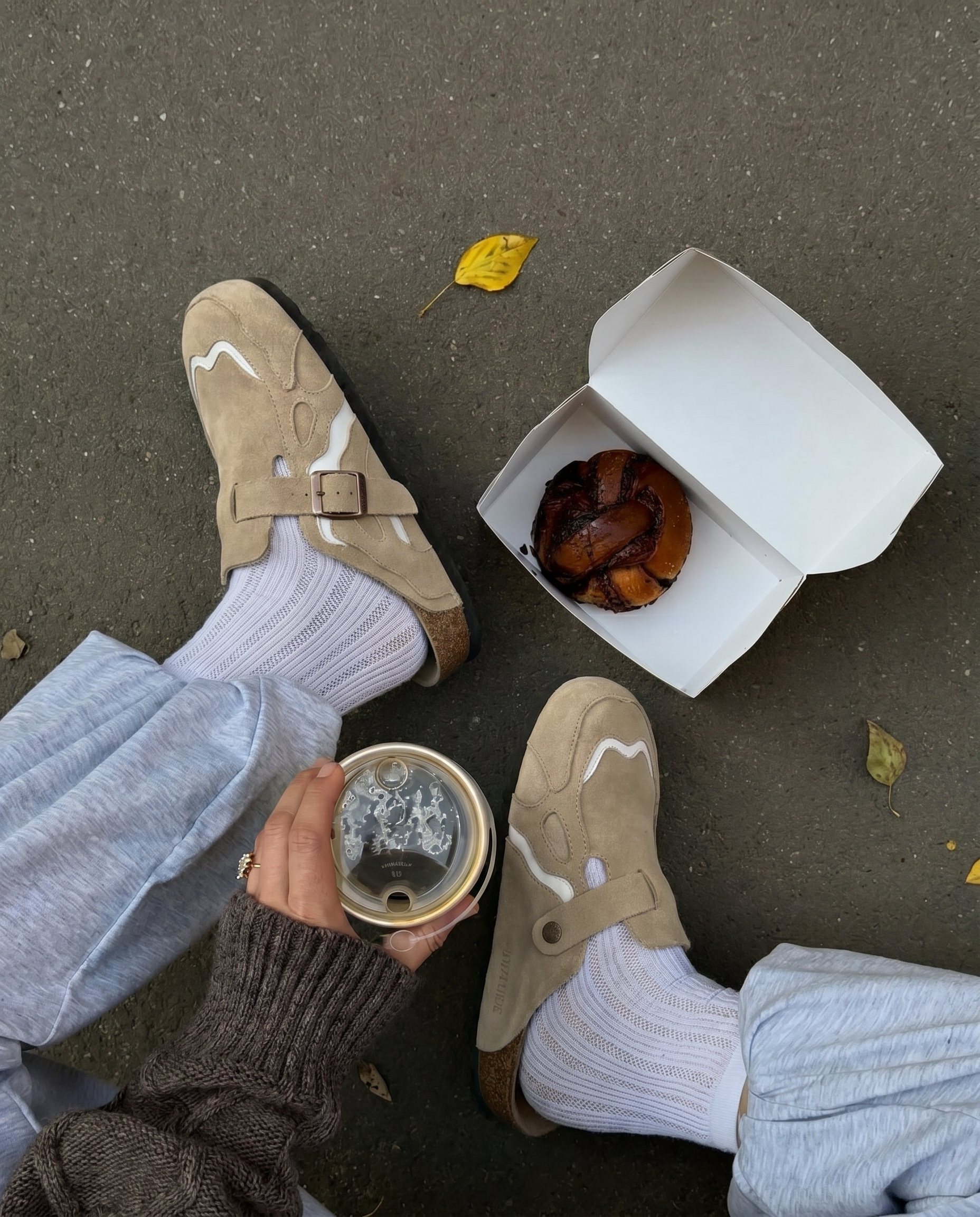 Beige - Sabots en daim ORIGINAL