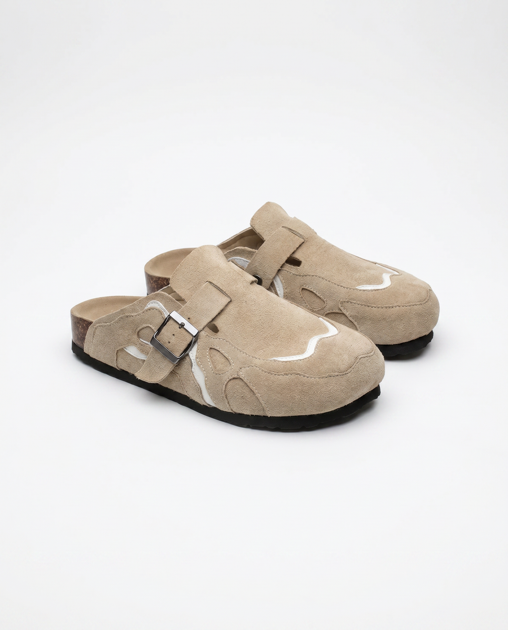 Beige - Sabots en daim ORIGINAL