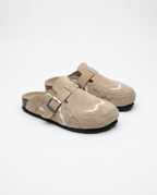 Beige - Sabots en daim ORIGINAL