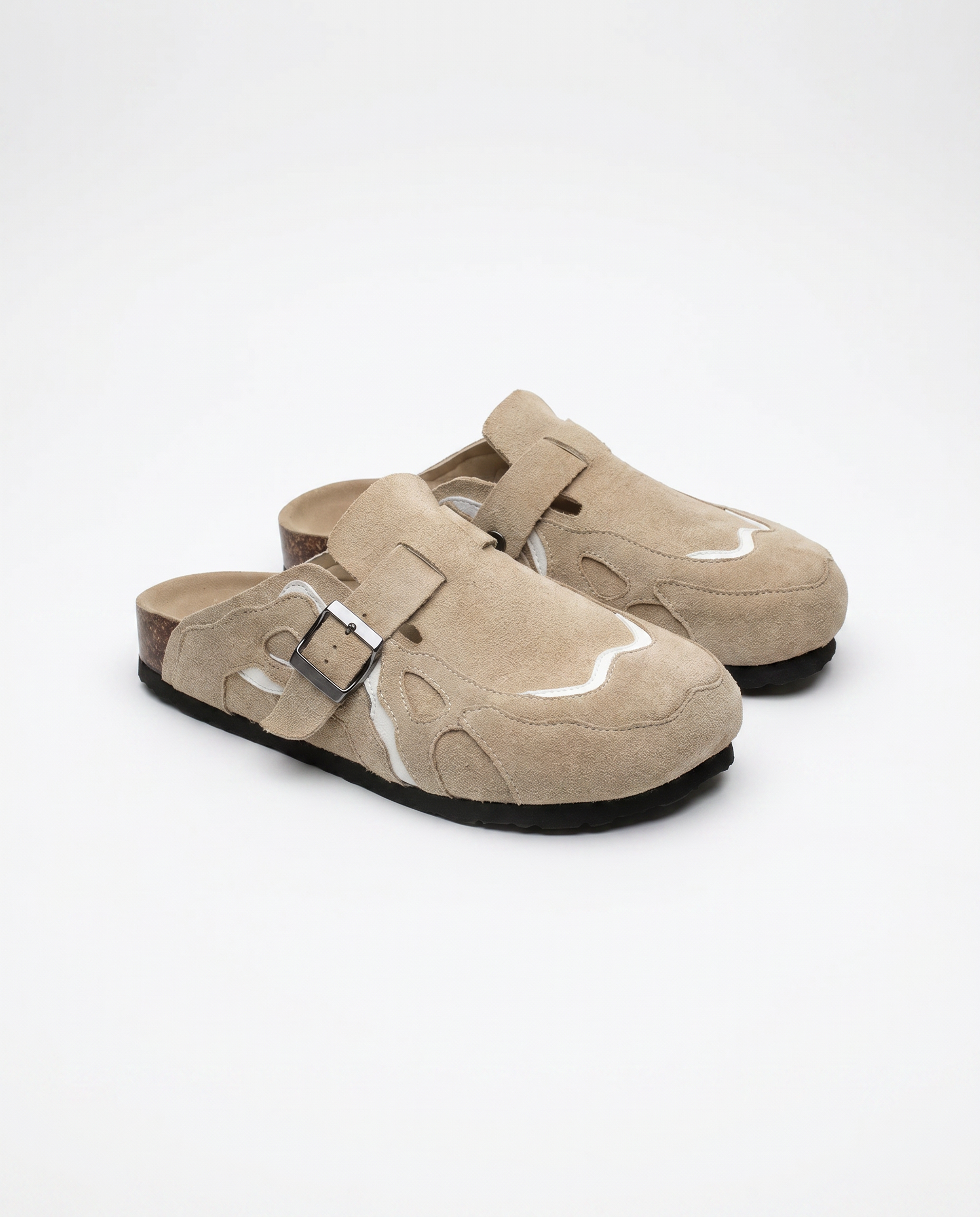 Beige - Sabots en daim ORIGINAL