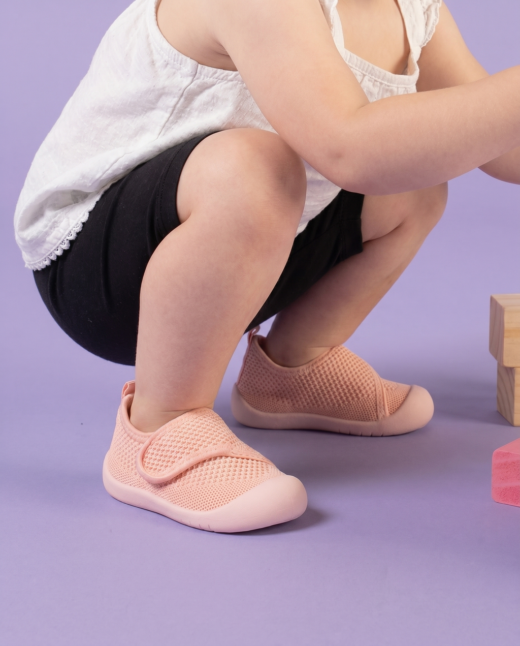 ROSE - CHAUSSURES PREMIERS PAS À SCRATCH LITTLESTEPS™