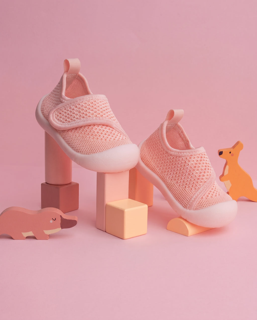 ROSE - CHAUSSURES PREMIERS PAS À SCRATCH LITTLESTEPS™