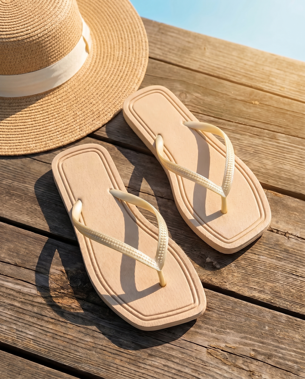 BEIGE - Island Elegance Flipflops
