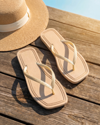 BEIGE - Island Elegance Flipflops