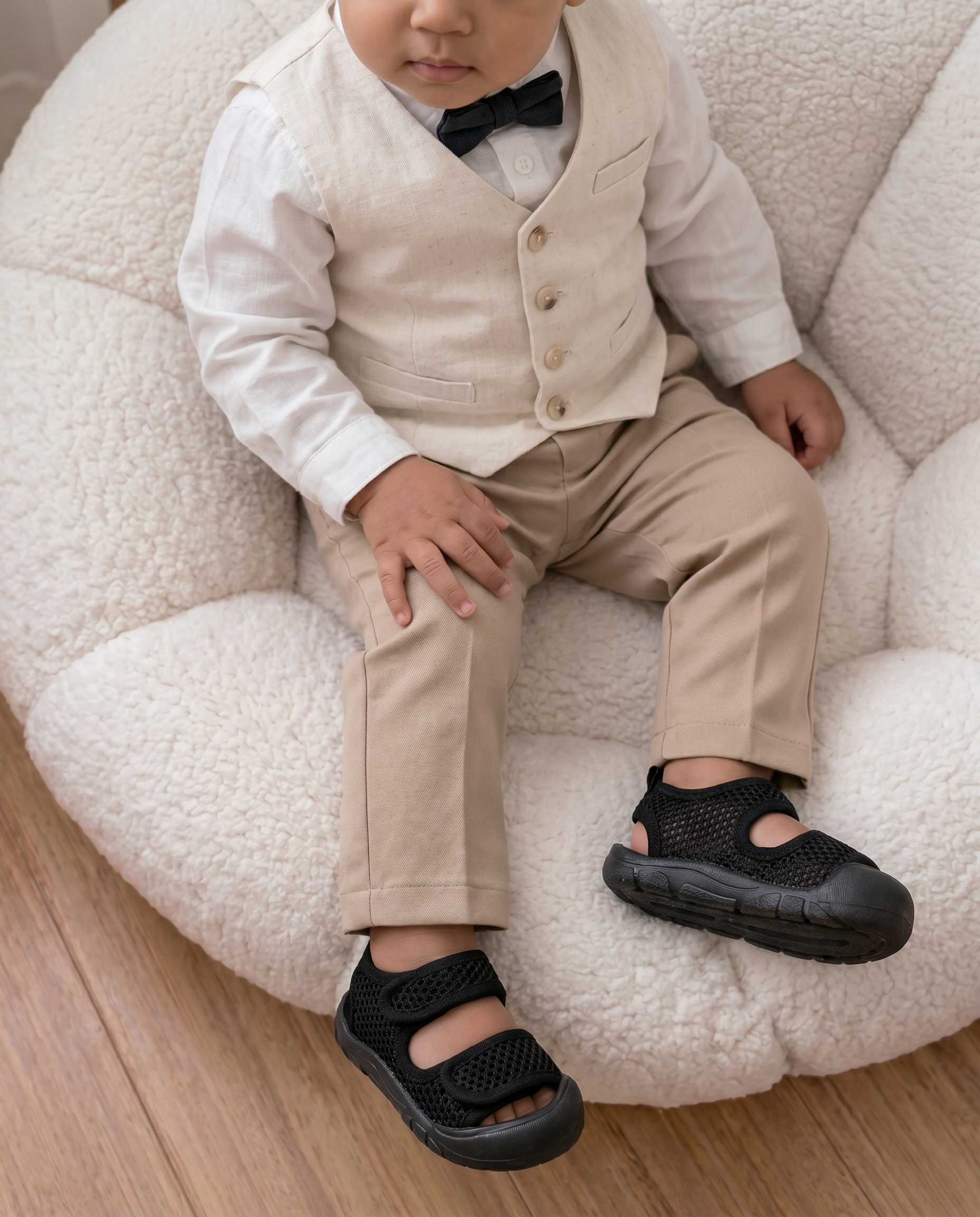 BLACK - LittleSteps™ SANDALS