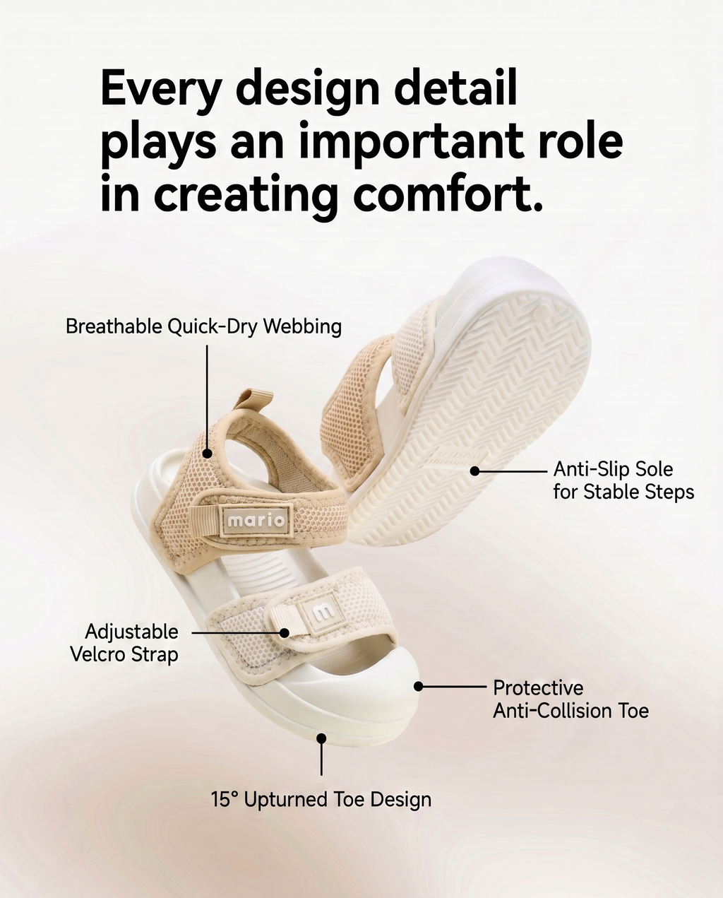 BEIGE - MARIO SANDALS