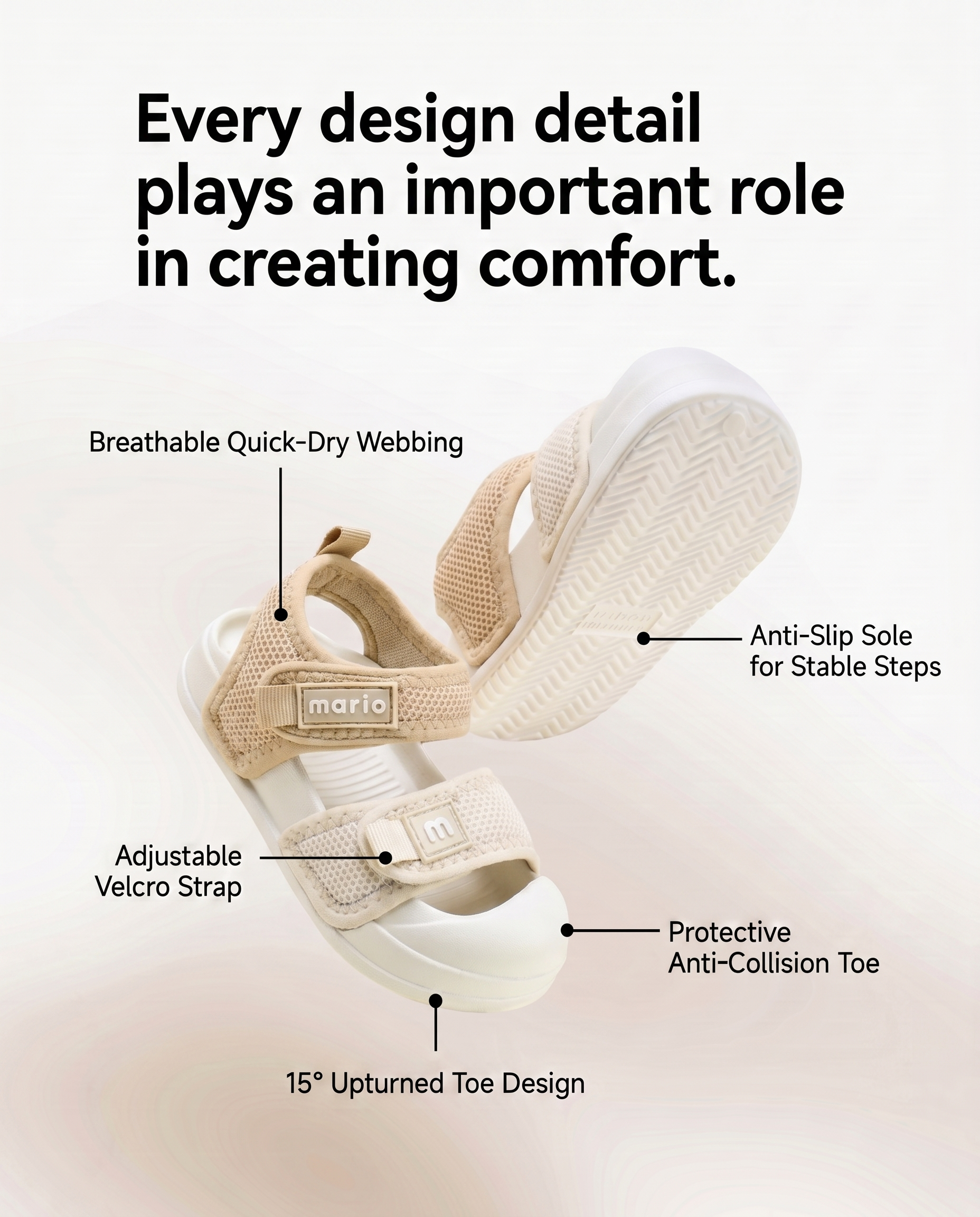 BEIGE - MARIO SANDALS