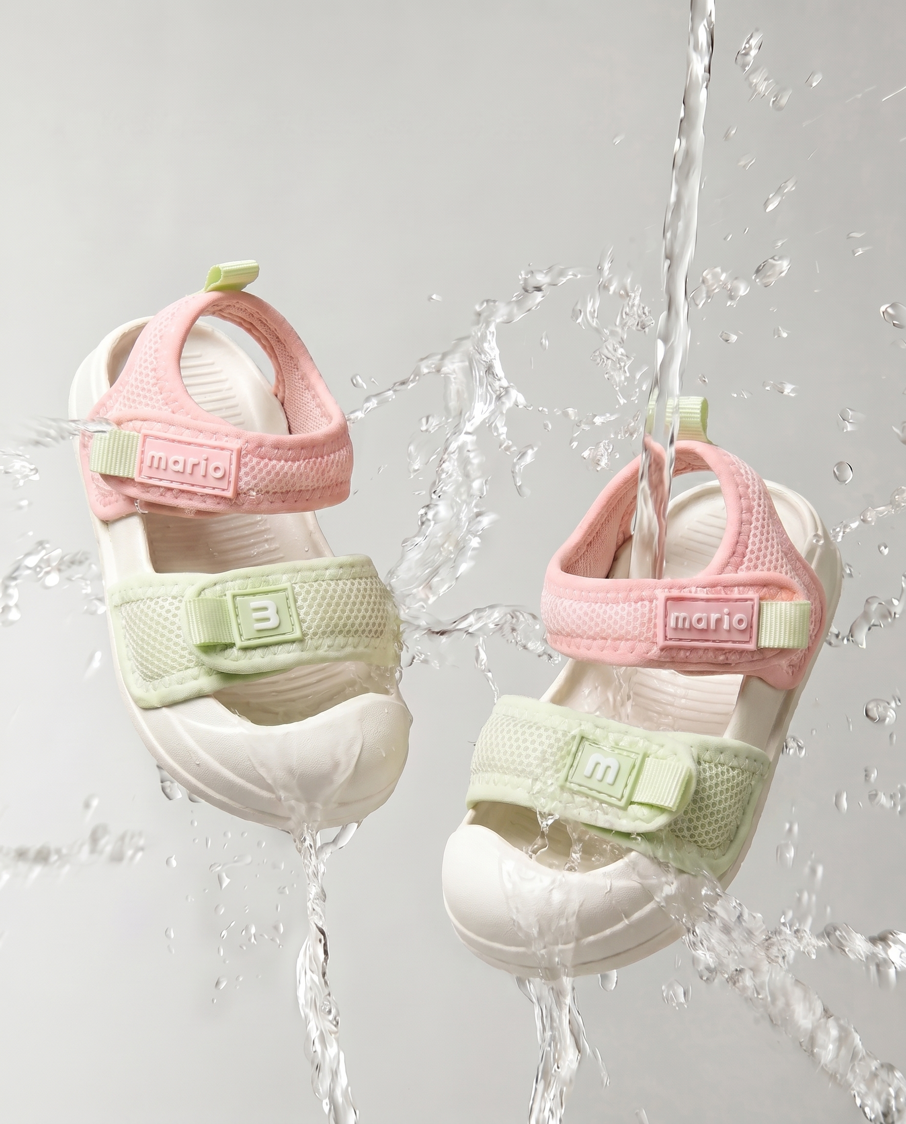 PINK/GREEN - MARIO SANDALS