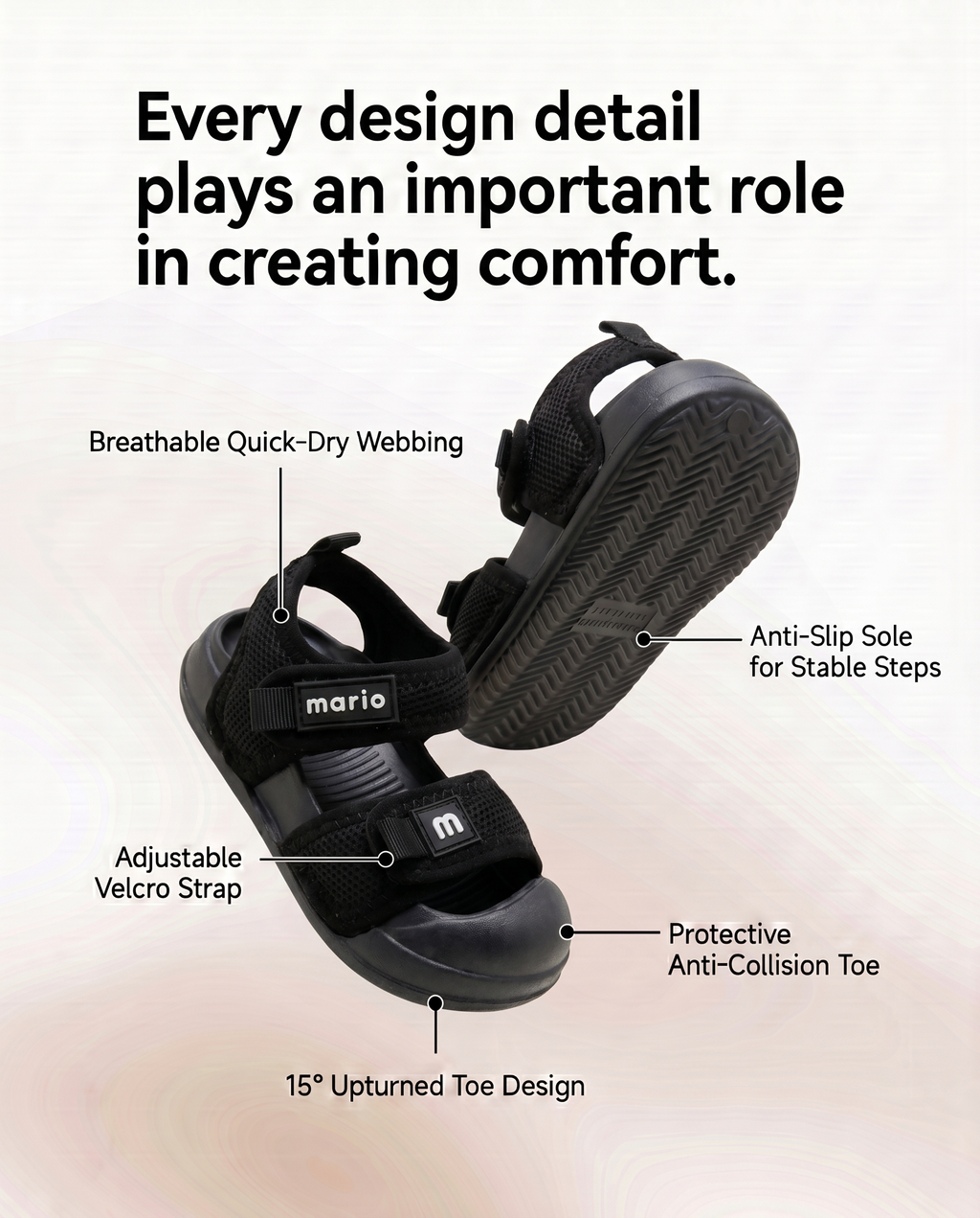 BLACK - MARIO SANDALS