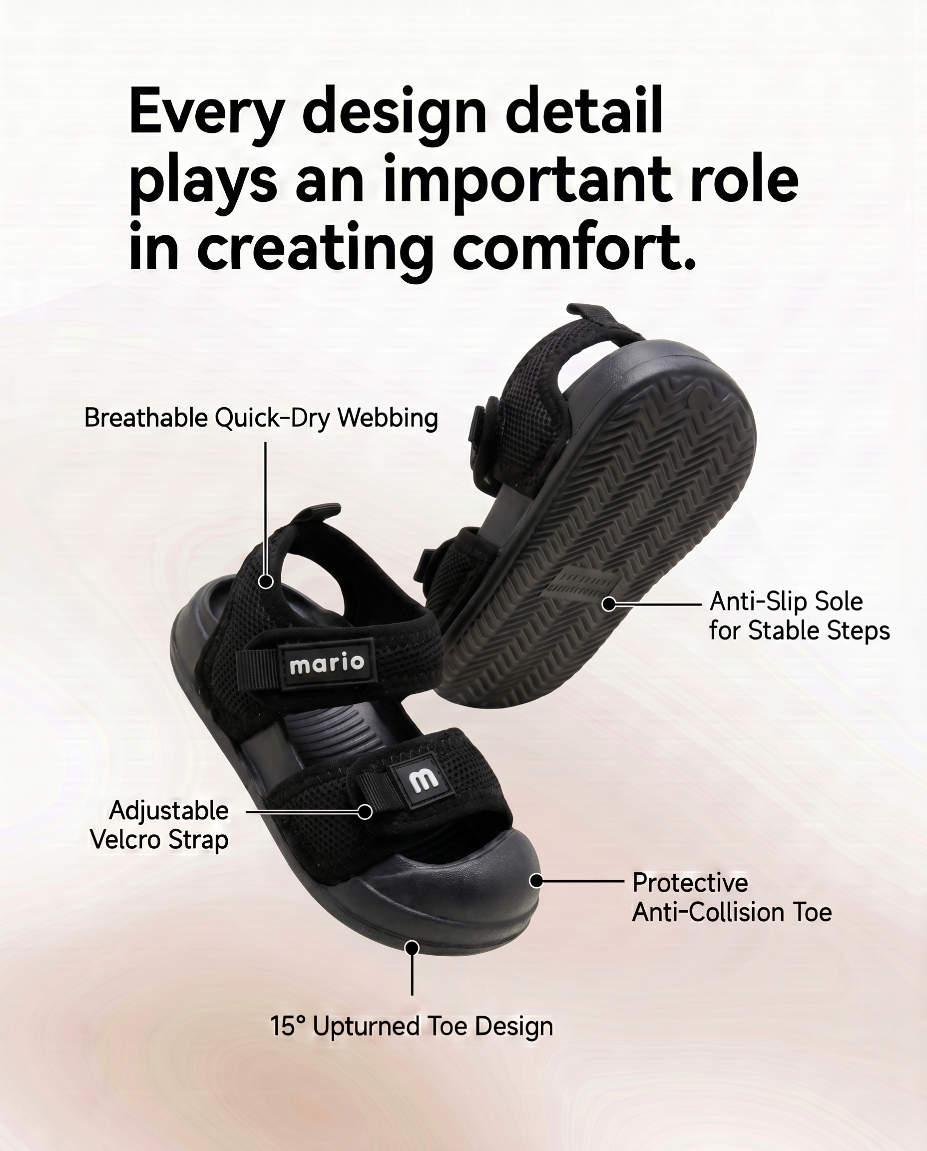 BLACK - MARIO SANDALS