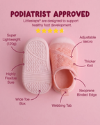PINK - LITTLESTEPS™ VELCRO WALKERS