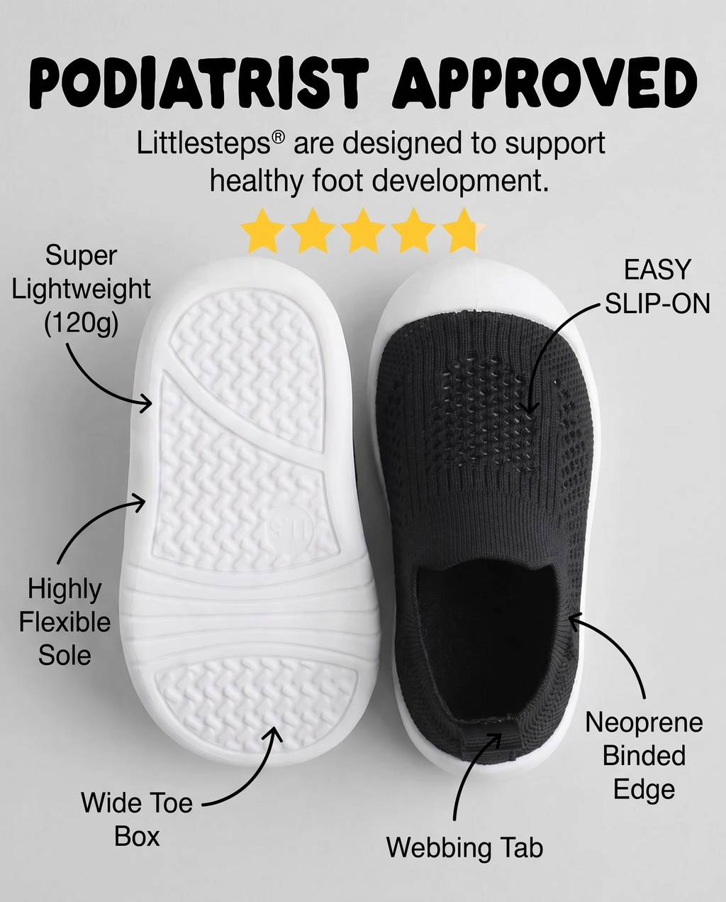 BLACK - LITTLESTEPS™ WALKERS