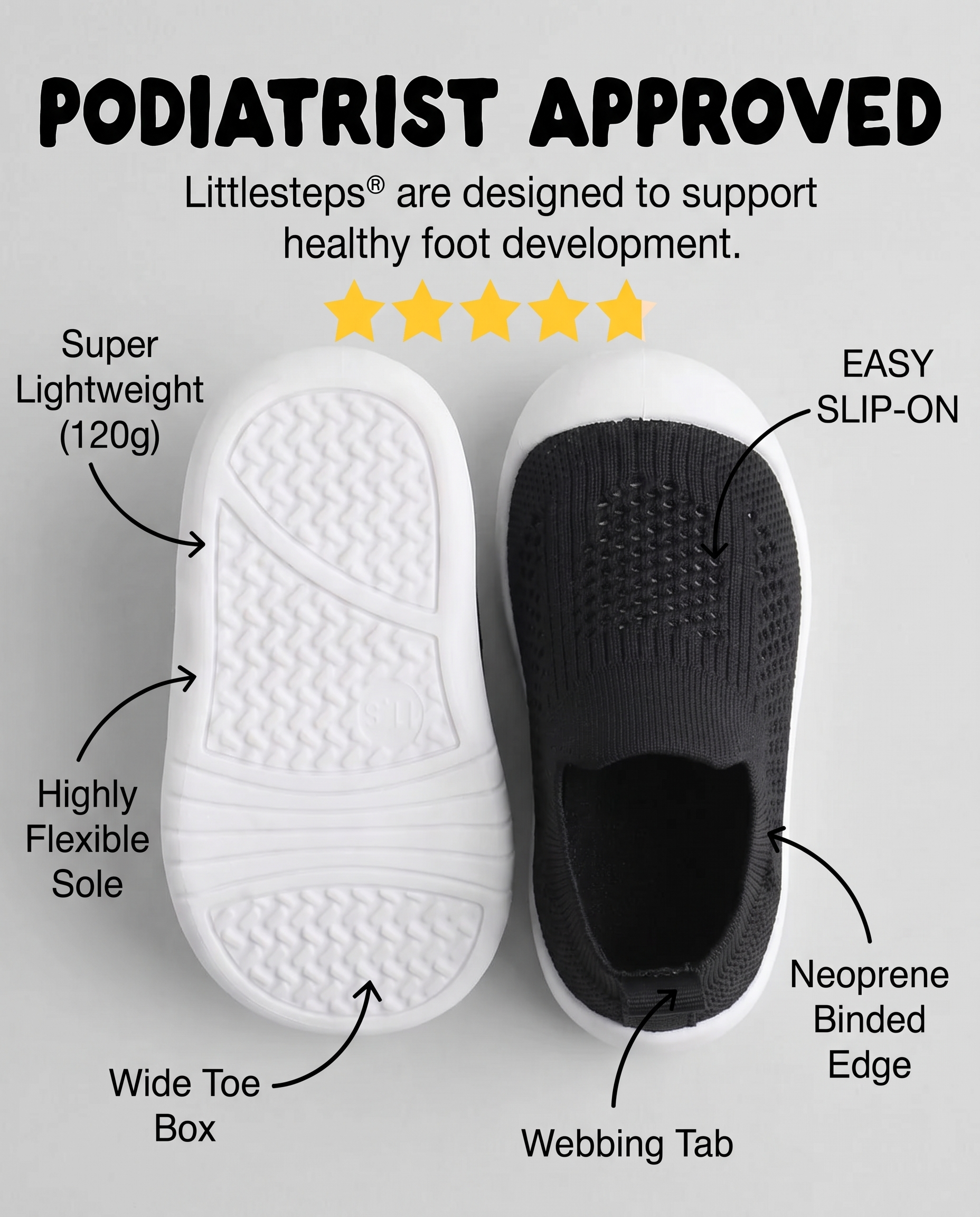 BLACK - LITTLESTEPS™ WALKERS