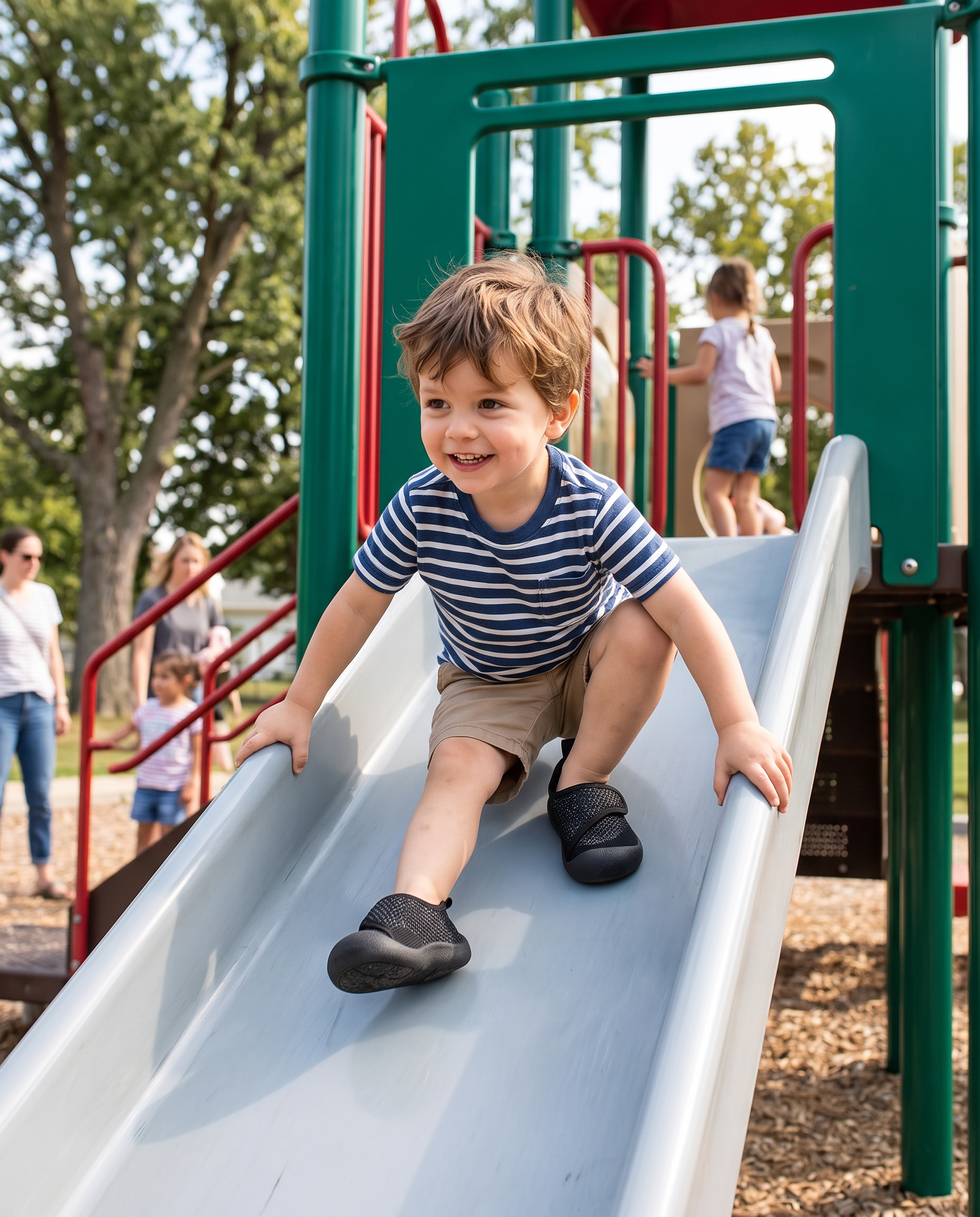 BLACK - LittleSteps™ VELCRO WALKERS