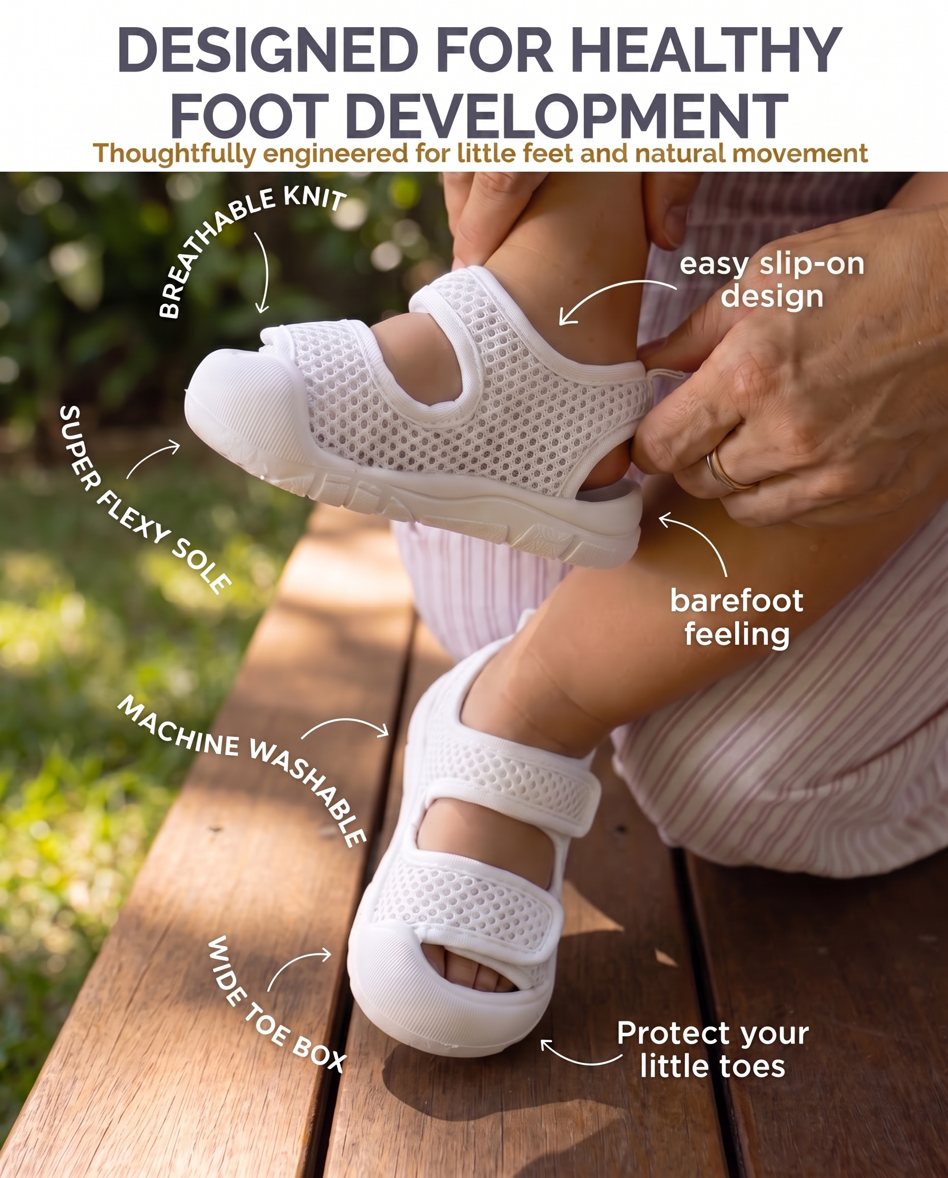 WHITE - LittleSteps™ SANDALS