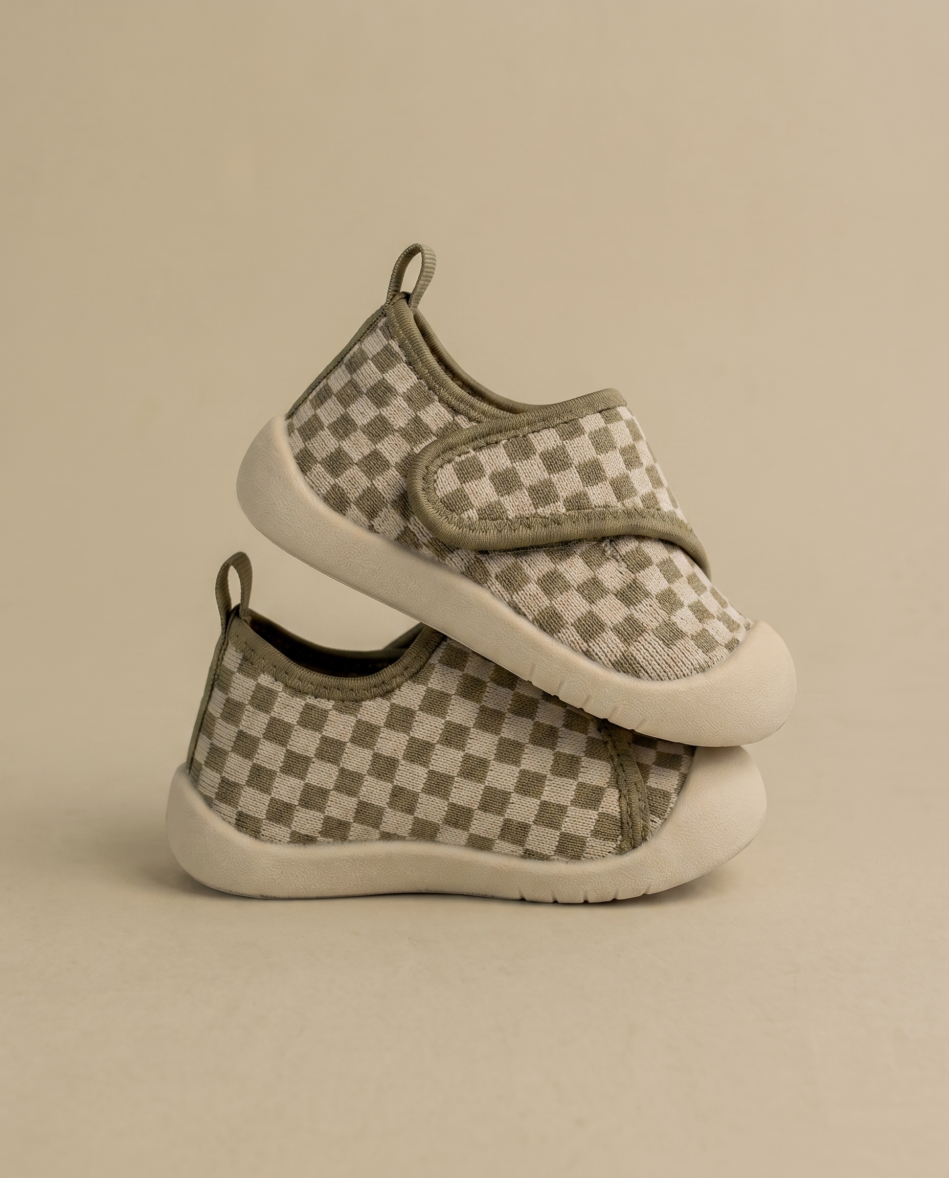 Olive Checker - LITTLESTEPS™ VELCRO WALKERS